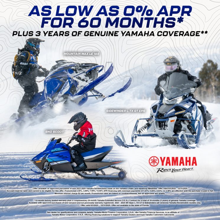 Save Big On Remaining Yamaha Snowmobiles