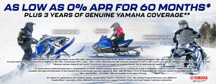 Save Big On Remaining Yamaha Snowmobiles